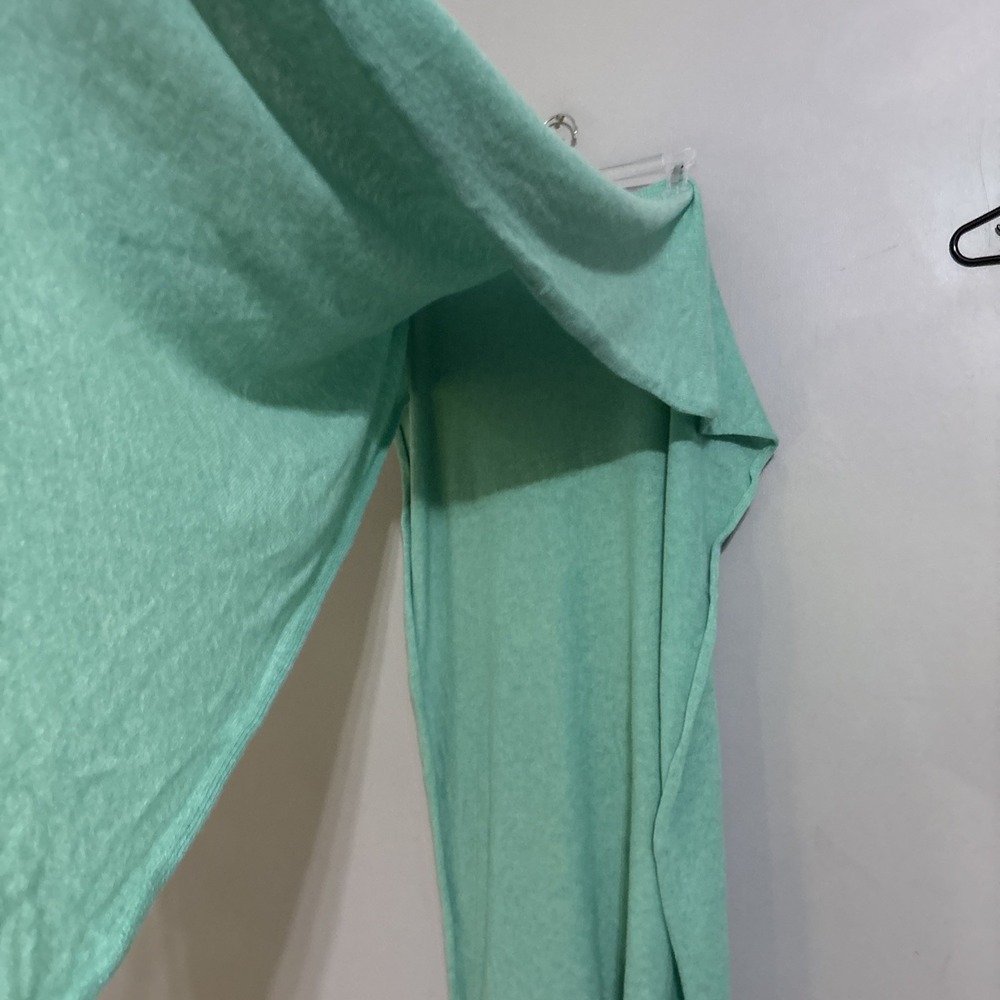 Blue Green 100% Cashmere Shawl Pashmina Stole Wrap Cashmeritaly First Class - Picture 2 of 4